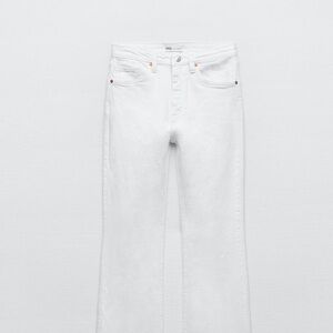 Zara mid rise trf cropped flare jeansNWT